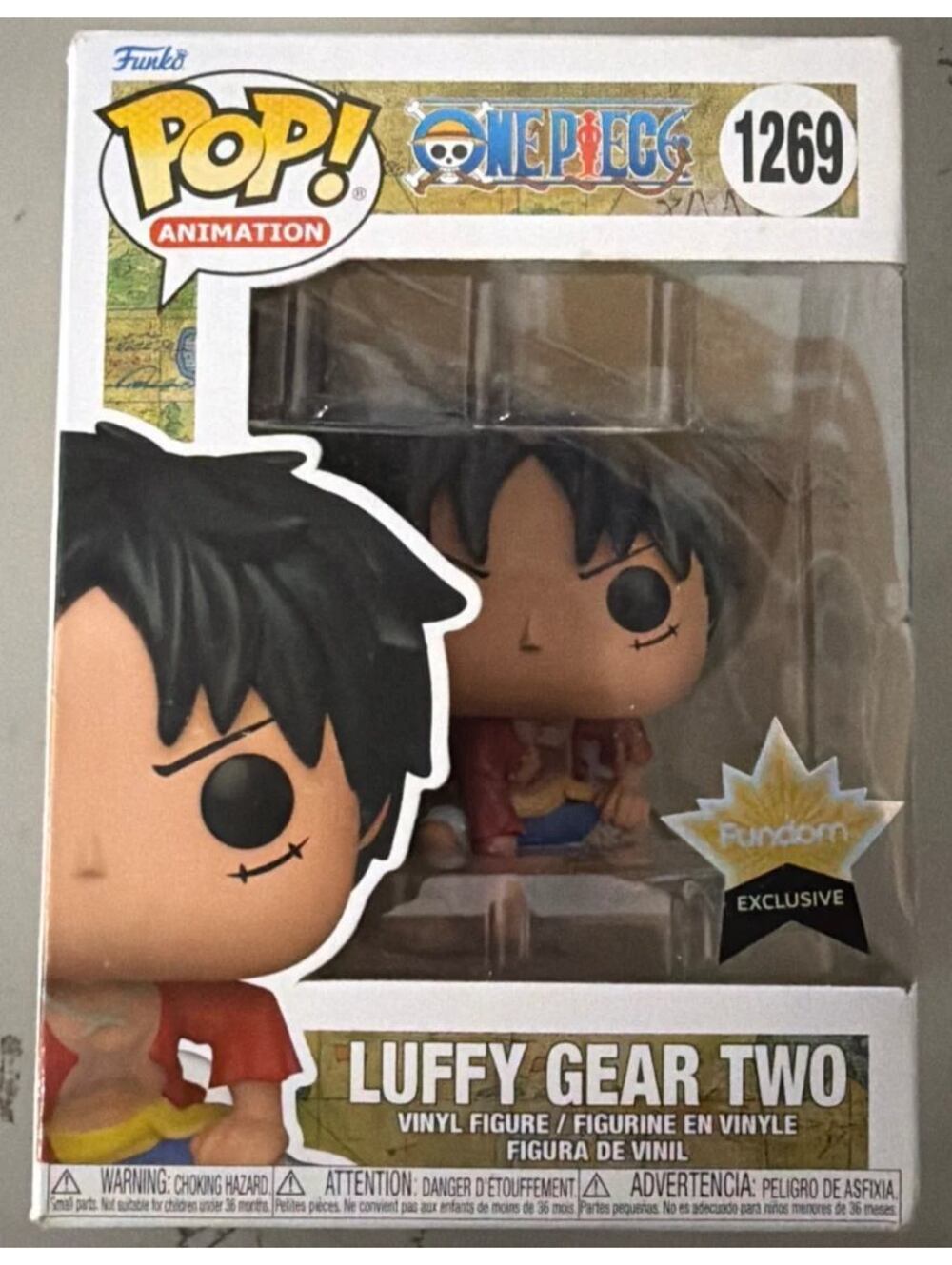 Funko Pop One Piece Luffy Gear Two #1269 Funko Exclusive Vinyl Figure New